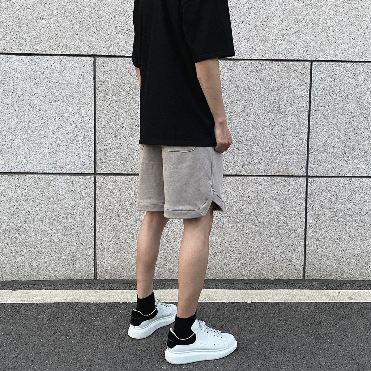 Side Slit Casual Shorts