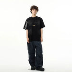 Side Stripe Graphic Print T-shirt