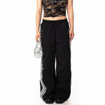 Side Stripe Wide-leg Track Pants