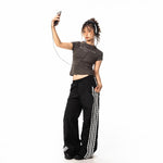 Side Stripe Wide-leg Track Pants