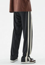 Side Striped Contrasting Sports Pants