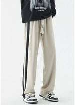 Side Striped Contrasting Sports Pants