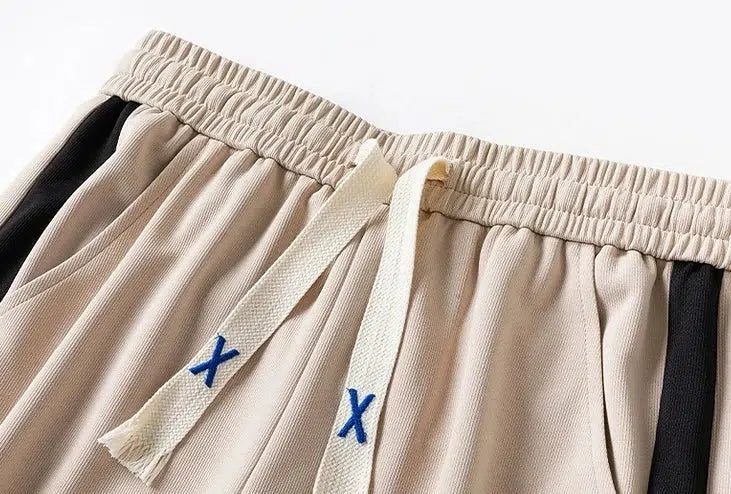 Side Striped Contrasting Sports Pants