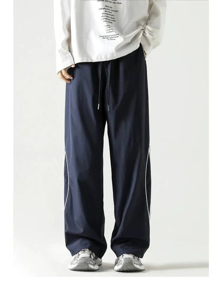 Side Striped Fit Athletic Pants