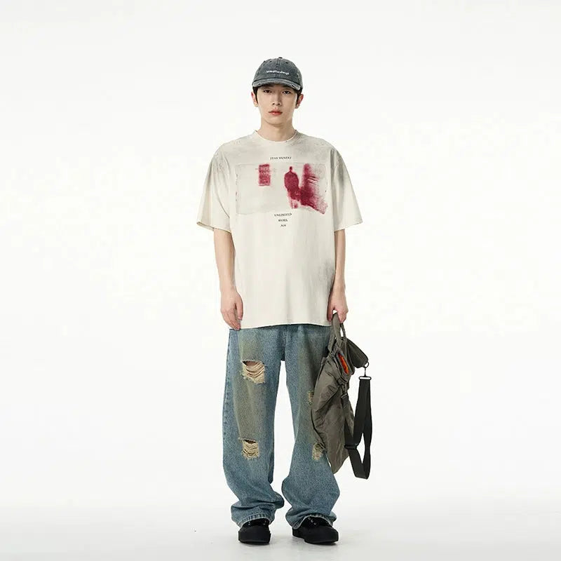 Silhouette Graphic Short-sleeved T-shirt