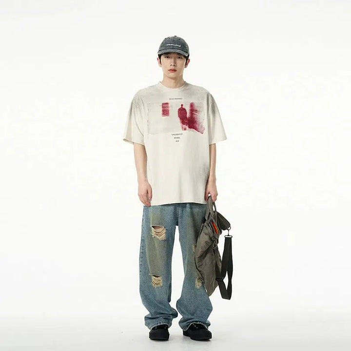 Silhouette Graphic Short-sleeved T-shirt