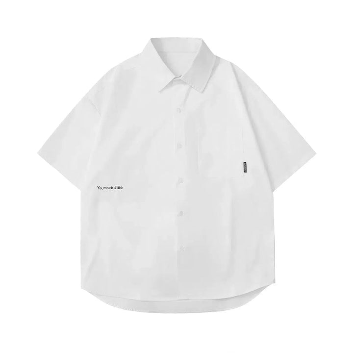 Silk Short-Sleeved Work Shirt