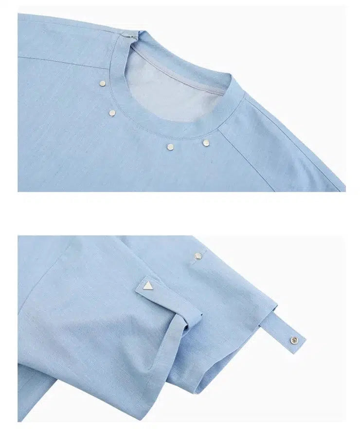 Silky Chambray Short Sleeve T-shirt