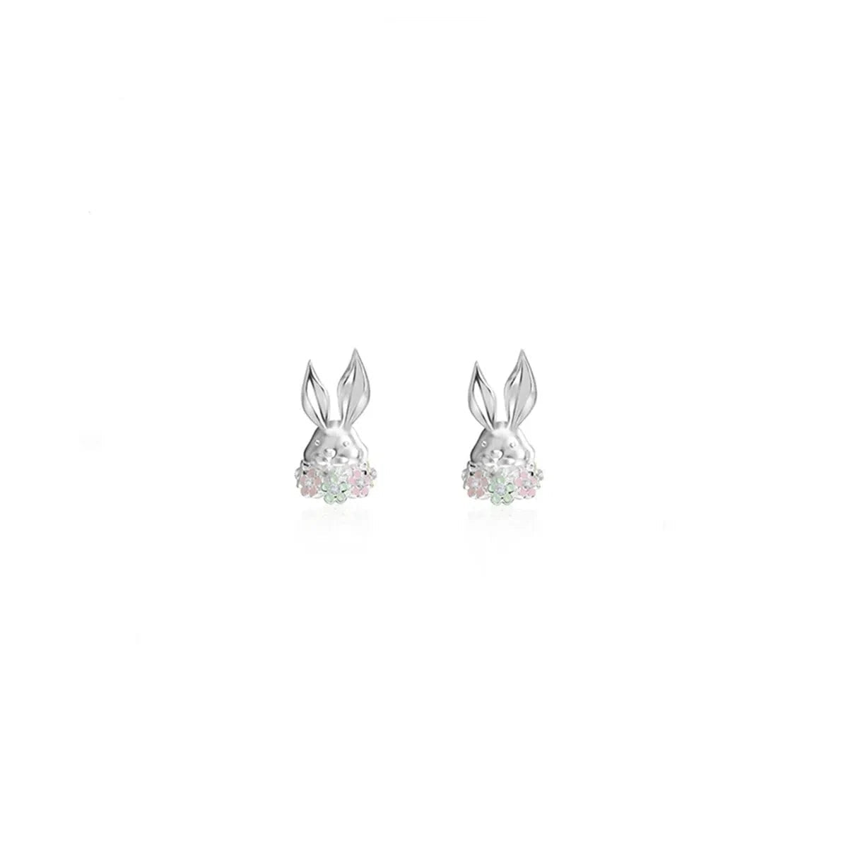 Silver Rabbit Earrings