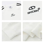 Simple Embroidered Round Neck Sweatshirt