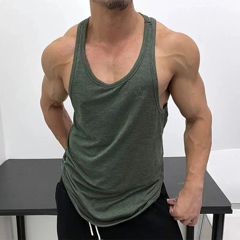 Skin-friendly Elastic Fabric Training Vest