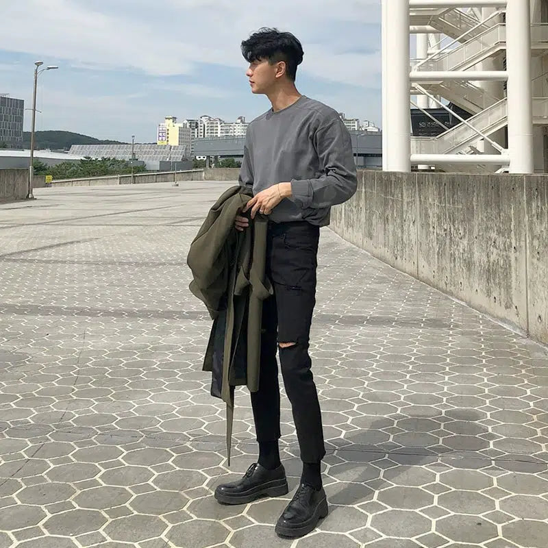 Skinny Stretch Ripped Jeans