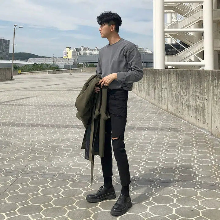 Skinny Stretch Ripped Jeans