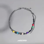 Skull Bead Chain Necklace