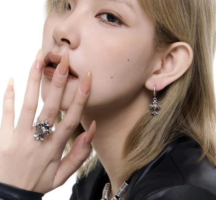 Skull Cross Ring