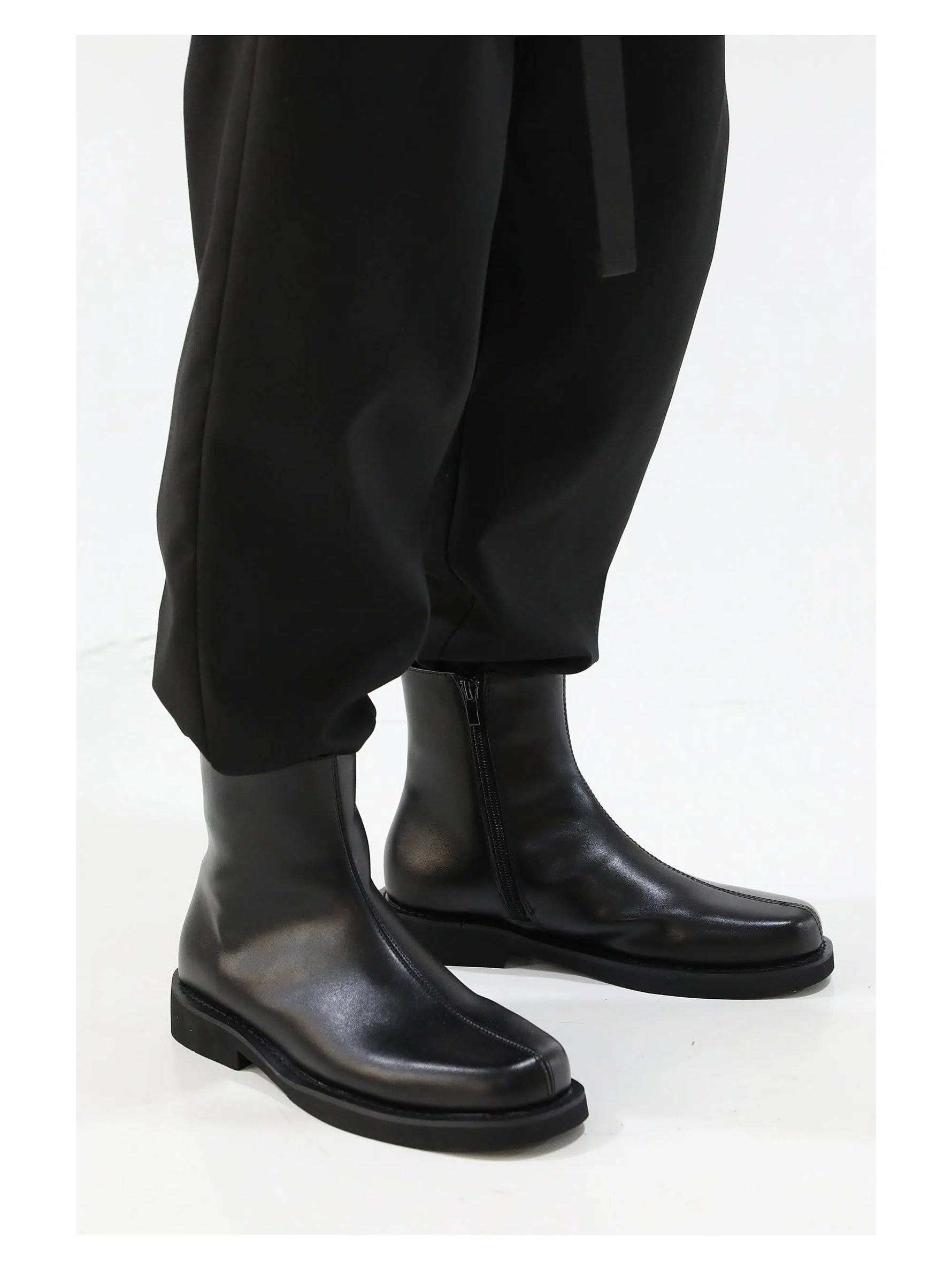 Sleek Ankle Chelsea Boots with Side Zipper