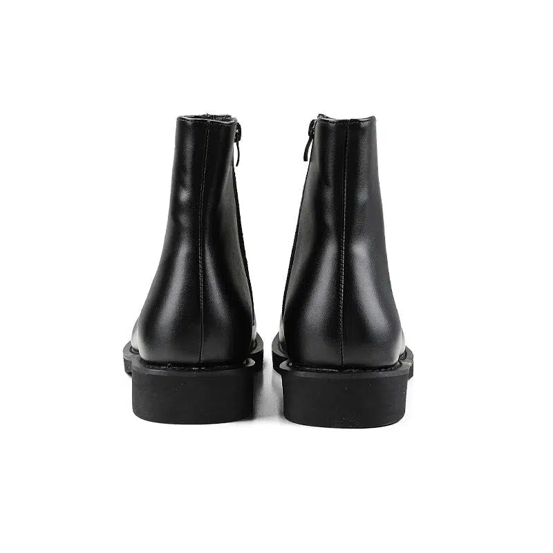Sleek Ankle Chelsea Boots with Side Zipper
