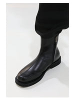 Sleek Ankle Chelsea Boots with Side Zipper