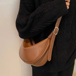 Sleek Crescent Shoulder Bag
