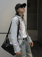 Sleek Leather Shoulder Bag