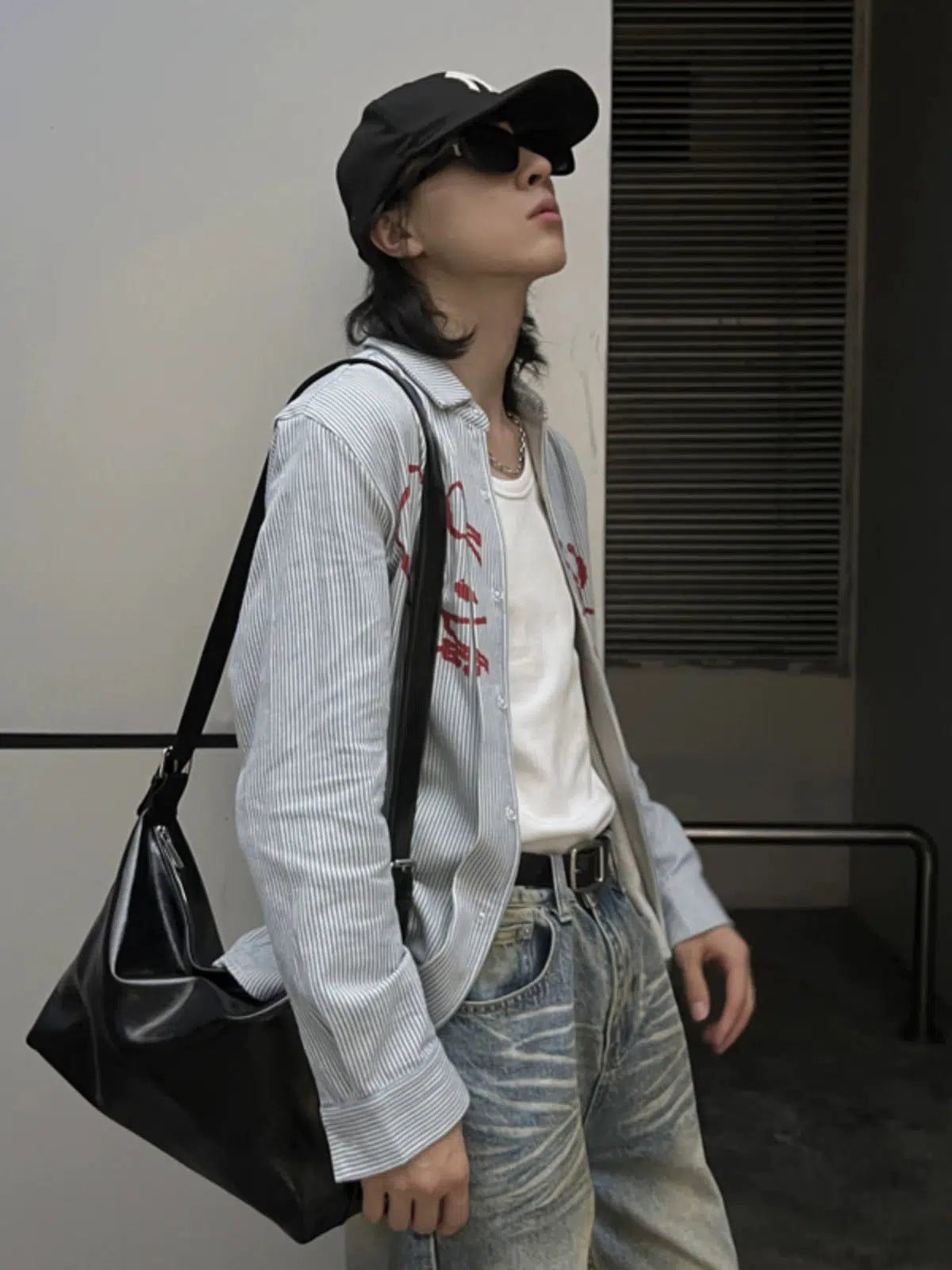 Sleek Leather Shoulder Bag