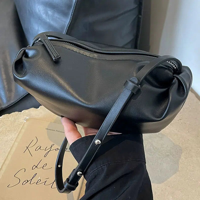 Sleek Leather Shoulder Bag