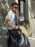 Sleek Leather Tote Bag