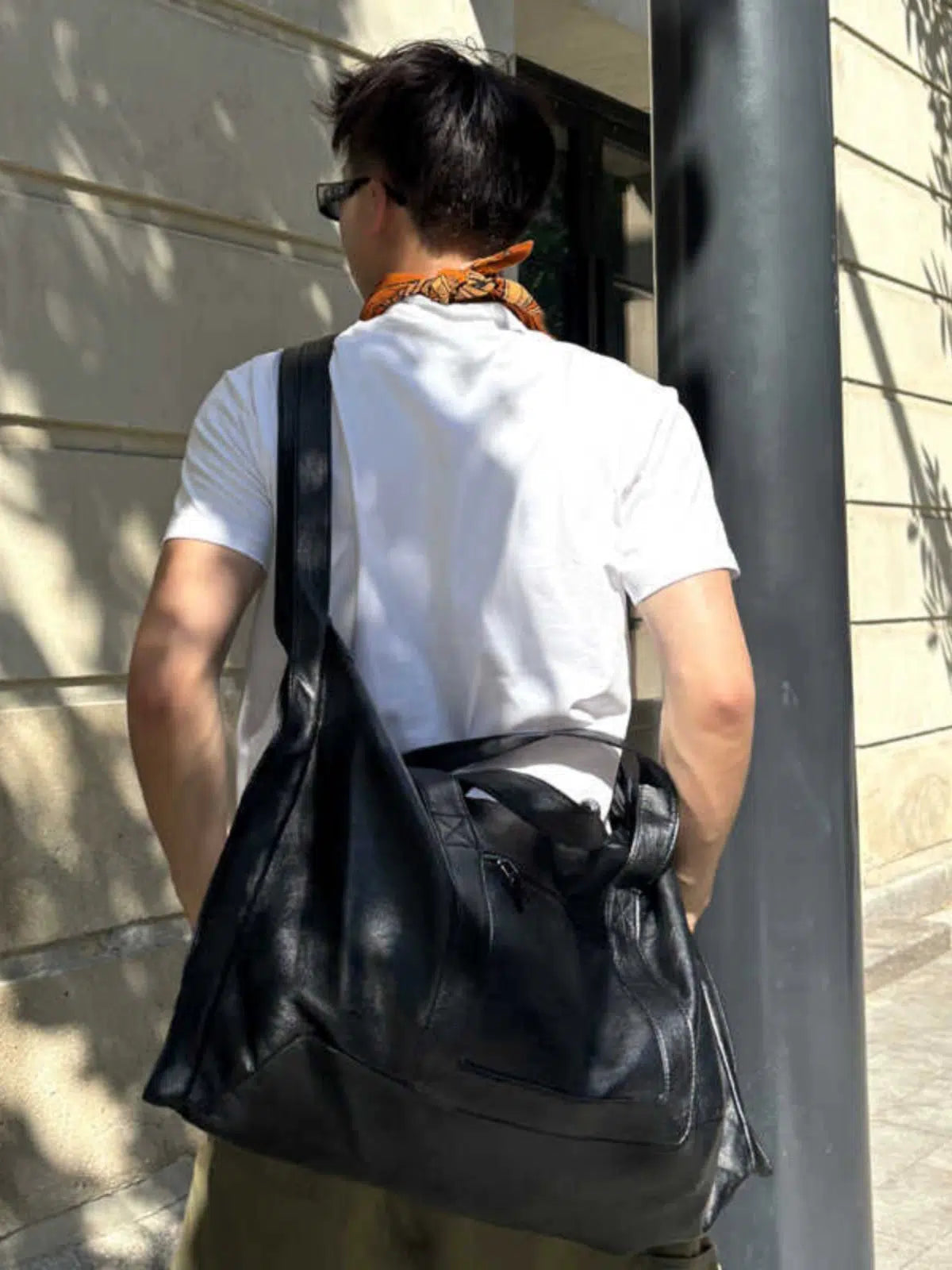 Sleek Leather Tote Bag