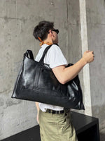 Sleek Leather Tote Bag