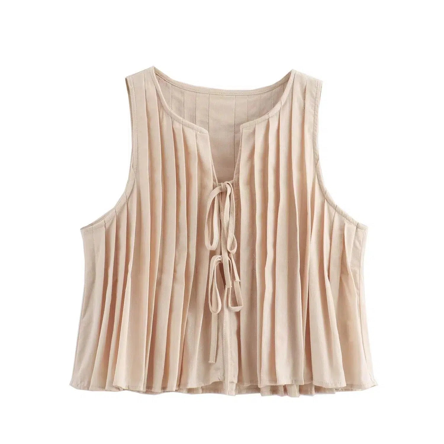 Sleeveless Blouse Pants Fashion Suit