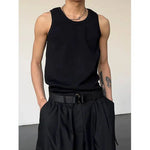Sleeveless Crew Neck Vest