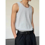 Sleeveless Crew Neck Vest