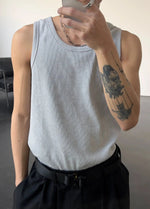 Sleeveless Crew Neck Vest
