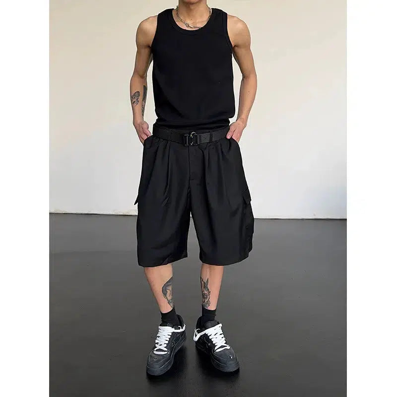 Sleeveless Crew Neck Vest