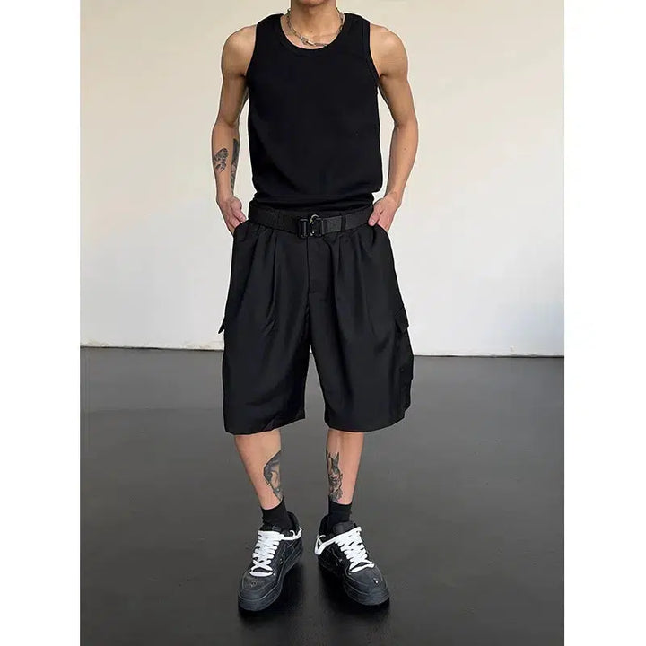 Sleeveless Crew Neck Vest