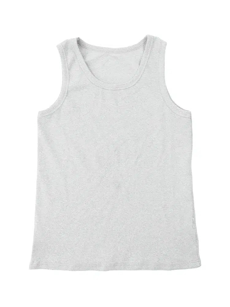 Sleeveless Crew Neck Vest