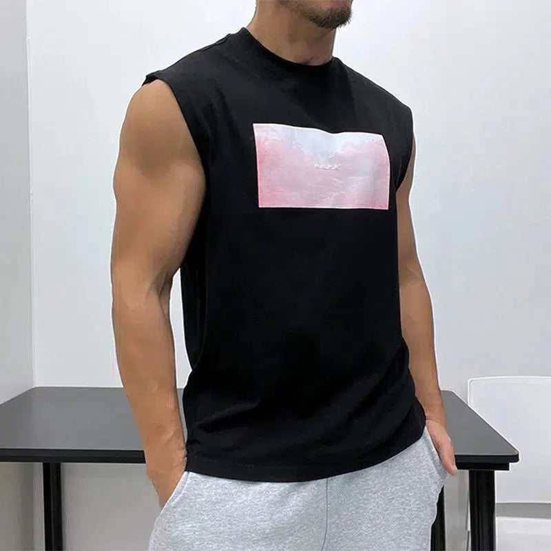 Sleeveless Graphic Vest