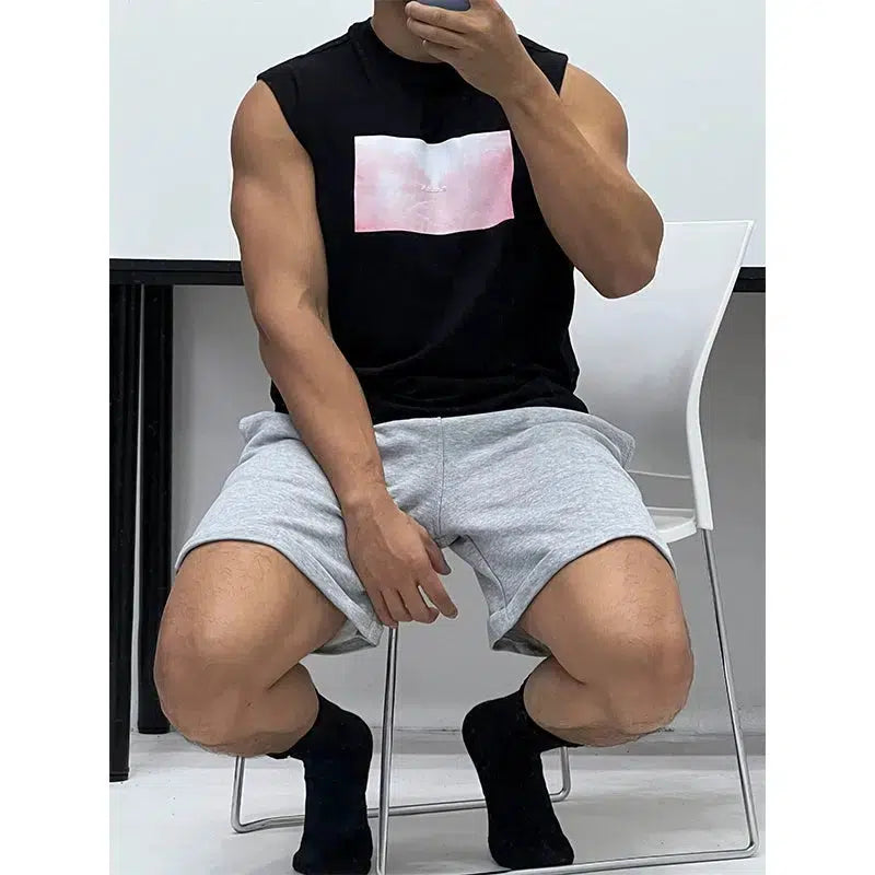 Sleeveless Graphic Vest