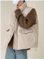 Sleeveless Padded Cotton Jacket Vest