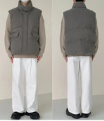 Sleeveless Padded Cotton Jacket Vest