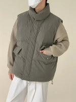 Sleeveless Padded Cotton Jacket Vest