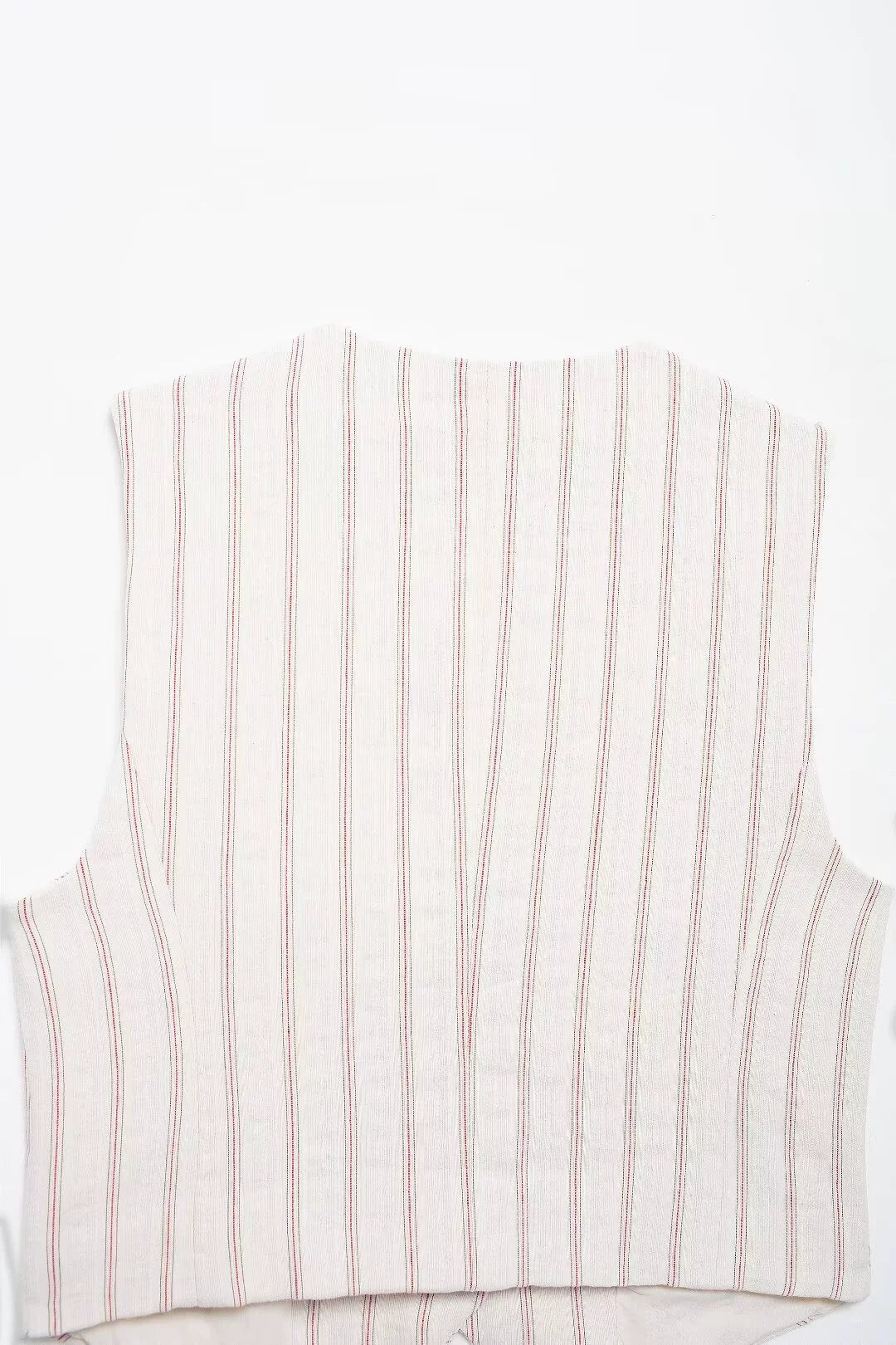 Sleeveless Striped Vest and Shorts Set