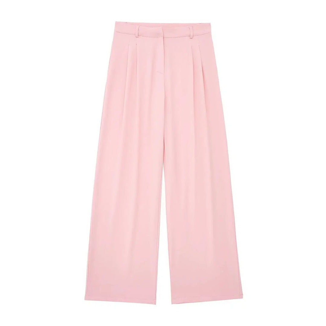 Sleeveless Vest Wide-Leg Pants Set