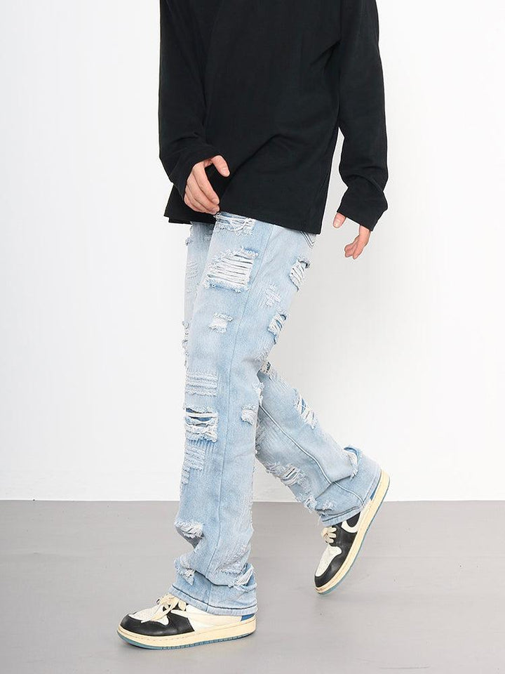 Slim Blue Ripped Jeans