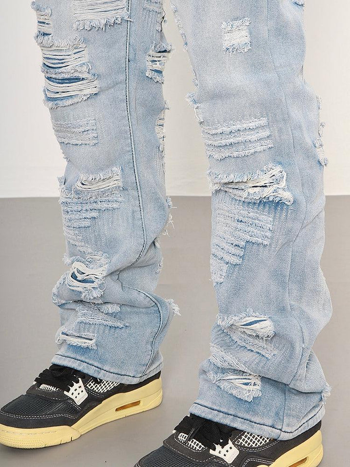 Slim Blue Ripped Jeans