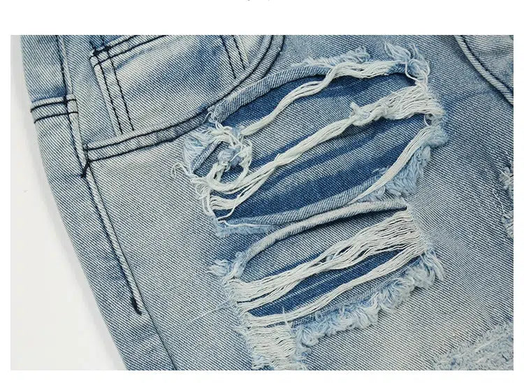 Slim Blue Ripped Jeans