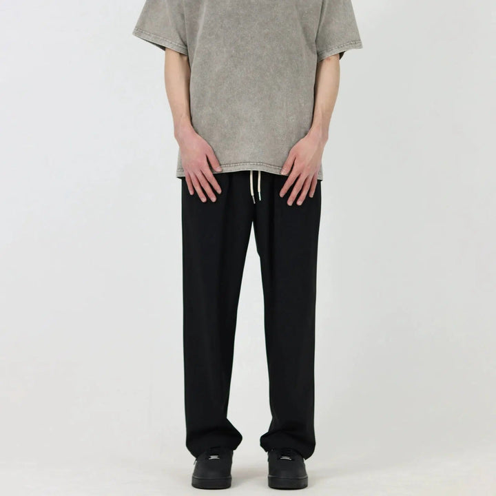 Slim Drape Drawstring Pants