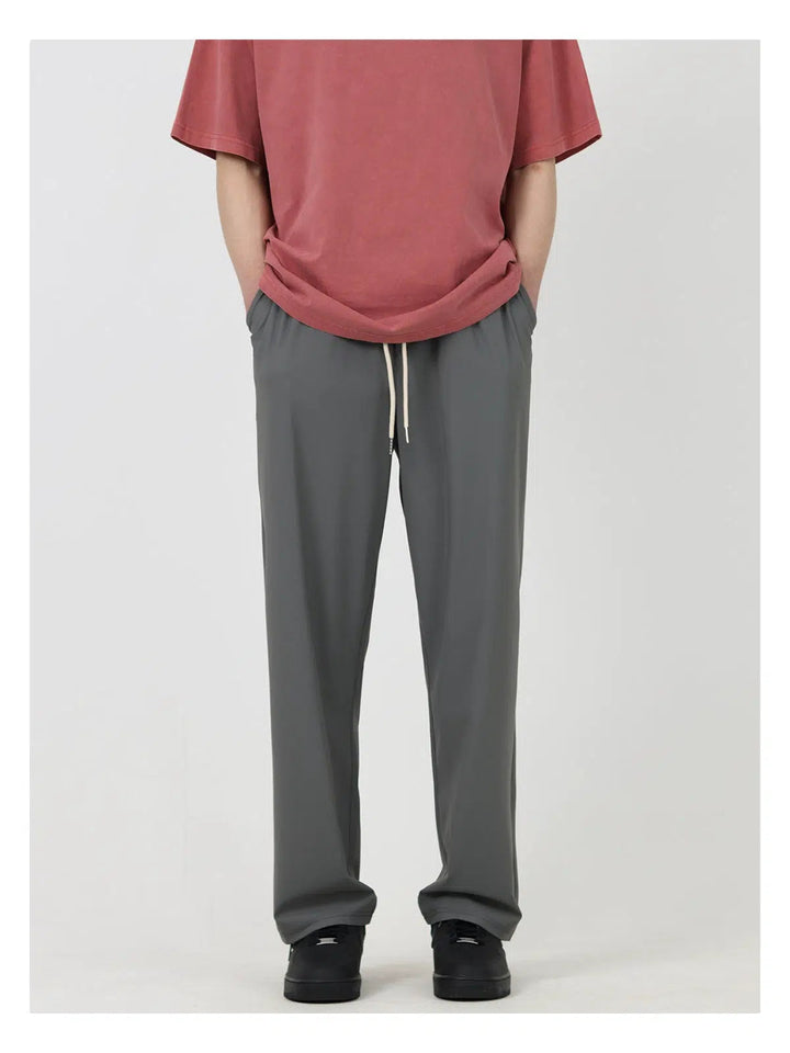 Slim Drape Drawstring Pants