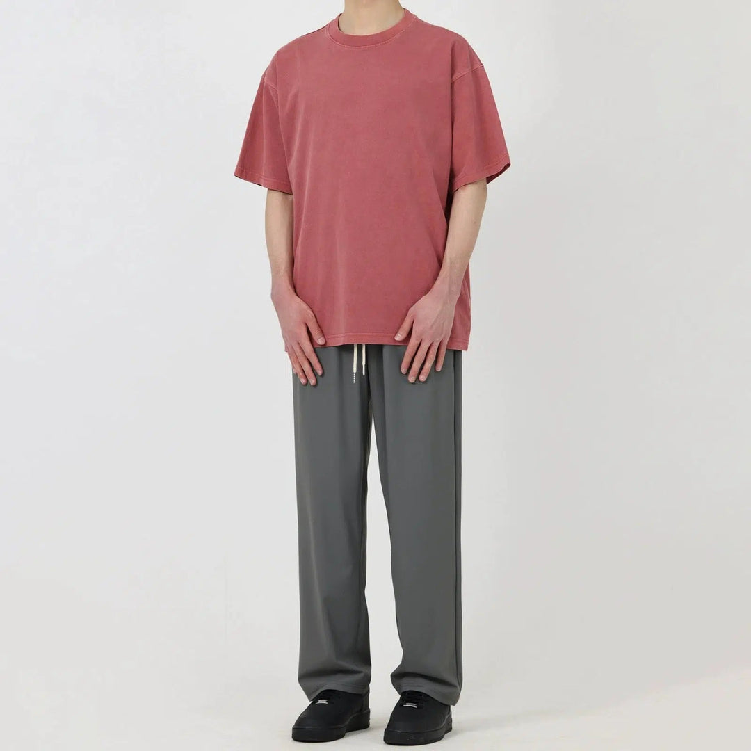 Slim Drape Drawstring Pants