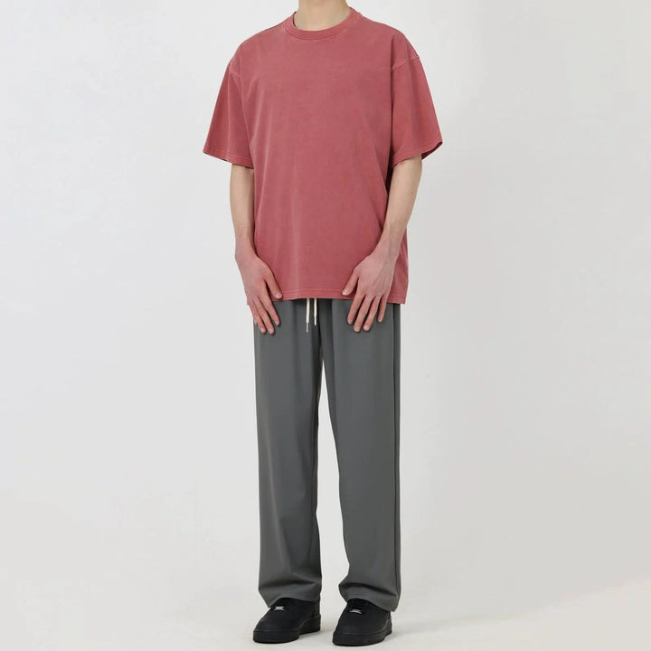 Slim Drape Drawstring Pants